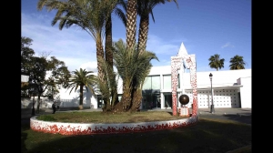 Cerámica Arquitectónica de espacio público. Rotonda del polideportivo La Palma CF