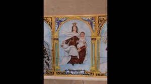 Imagen religiosa en cerámica artesanal Andalucía 